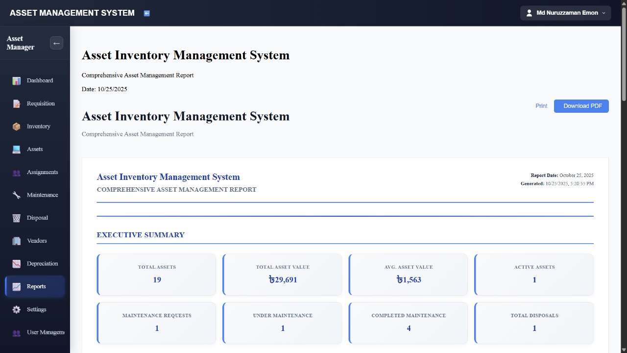 Integrated Asset Management Software